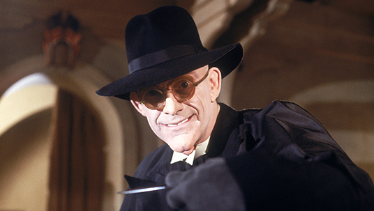 movie still featuring actor Christopher Lloyd as Judge Doom in Who Framed Roger Rabbit?