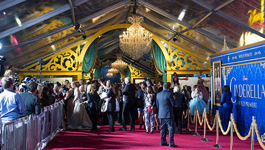 Red Carpet at Cinderella Premiere in Hollywood