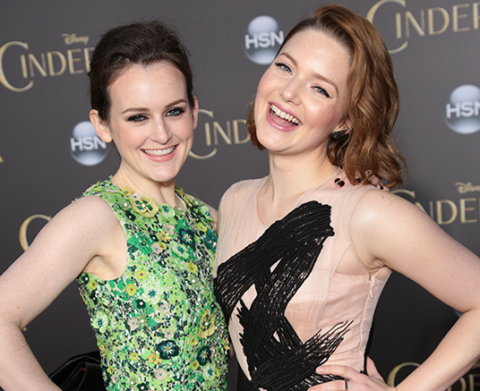 Sophie McShera (Drizella) and Holliday Grainger (Anastasia)