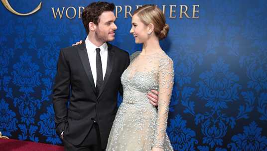 Richard Madden (The Prince) and Lily James (Cinderella)