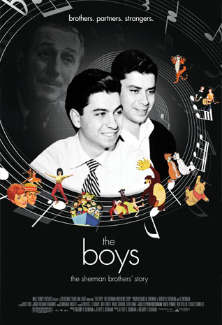 The subjects of the acclaimed 2009 film documentary <em>the boys: the sherman brothers' story</em>, the duo composed five decades of popular songs, from the early days of rock n'roll, to television, Broadway, and Hollywood. 