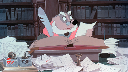 still of Angus McBadger from animated movie The Adventures of Ichabod and Mr. Toad
