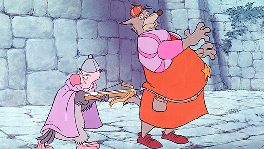 still from animated feature showing Sheriff of Nottingham