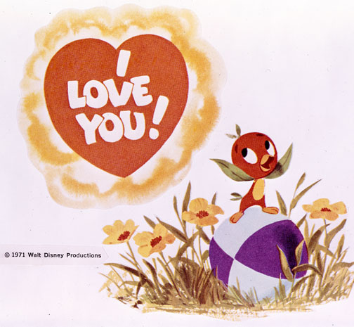 Artwork from the album <i>The Story and Songs of the Orange Bird</i> helps tell the Orange Bird's story.