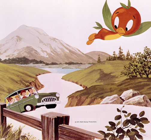 Artwork from the album <i>The Story and Songs of the Orange Bird</i> helps tell the Orange Bird's story.