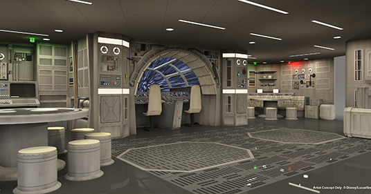 photo of Star Wars: Millenium Falcon play area on Disney Dream cruise liner