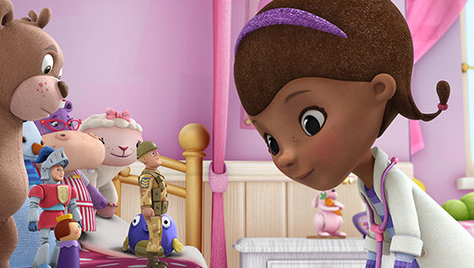 still from computer-generated animation Doc McStuffins