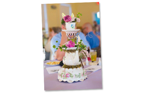 Disney Fan Wedding Centerpiece