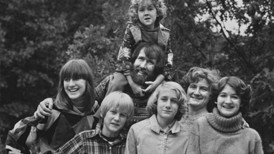 Photo of Jim Henson and his family.