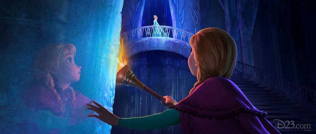 Anna and Elsa in Frozen
