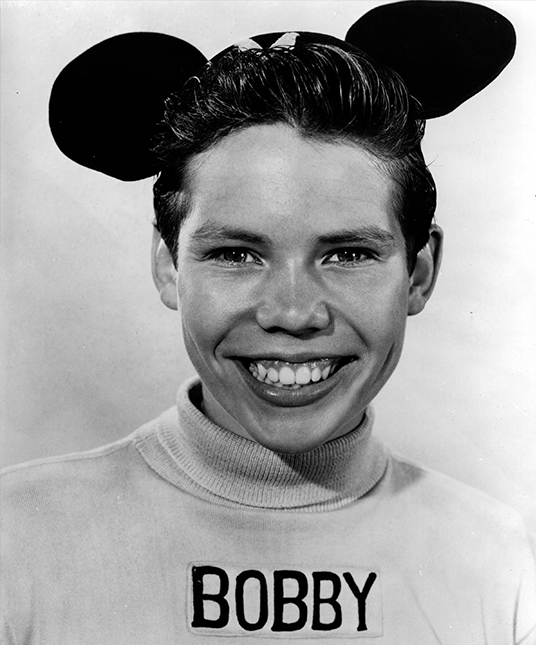 photo of Bobby Burgess as an original Mouseketeer in Mickey Mouse cap