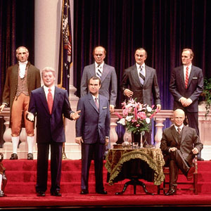 President Clinton was added to The Hall of Presidents' star (and stripe)-studded lineup in 1993.