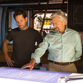 Paul Rudd and Michael Douglas in Ant-Man