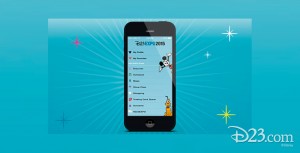 Image of D23 EXPO APP Screen