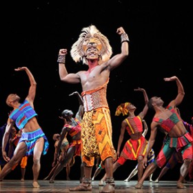 photo of cast of The Lion King on stage