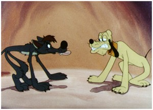 cel from cartoon Legend of Coyote Rock featuring Pluto