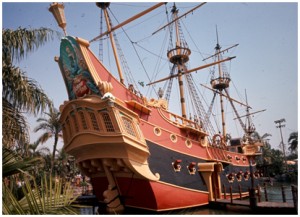 photo of Chicken of the Sea Pirate Ship Restaurant docked at Disneyland