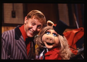 photo of Wally Boag with Miss Piggy on The Muppets