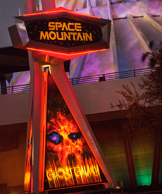 Space Mountain Ghost Galaxy in Tomorrowland