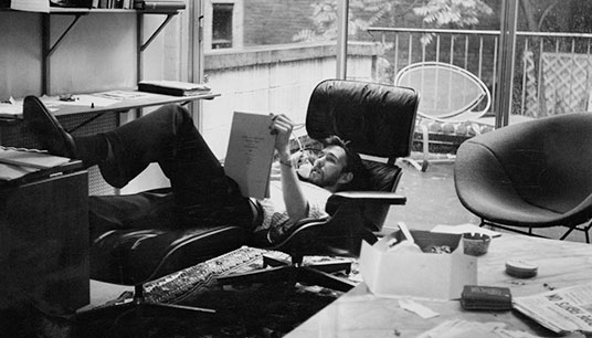 Jim Henson in his New York Office during the mid-1960s