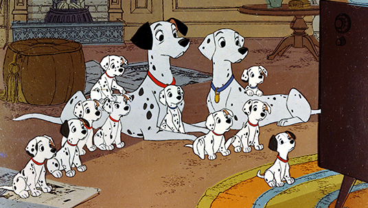 Pongo, Perdita, and Their 101 Pups (One Hundred and One Dalmatians)