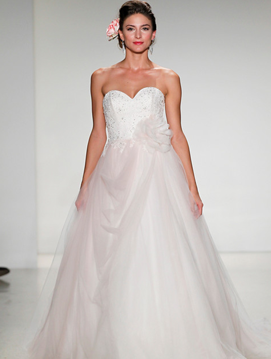 photo of model wearing Alfred Angelo designed Aurora wedding dress