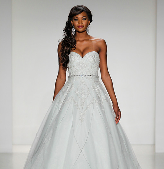 photo of model wearing Alfred Angelo designed Tiana wedding dress