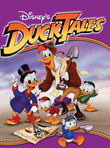 poster art for Disney's DuckTales featuring Donald Duck and friends