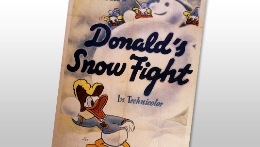 Huey, Dewey, and Louie build their own snowman, much to the torment of their uncle Donald.