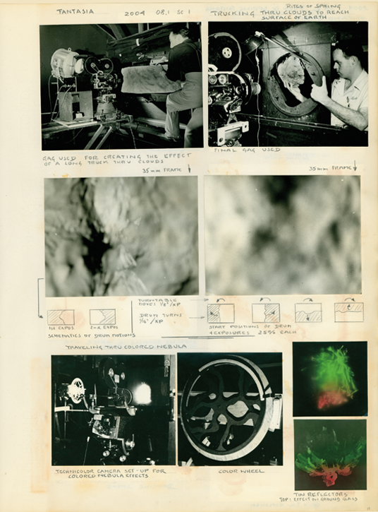 Page from Herman Schultheis' "Special Effects” notebook