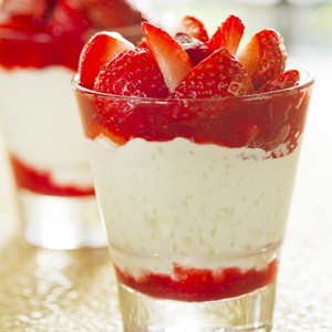 Disneyland Rice Cream with Strawberries