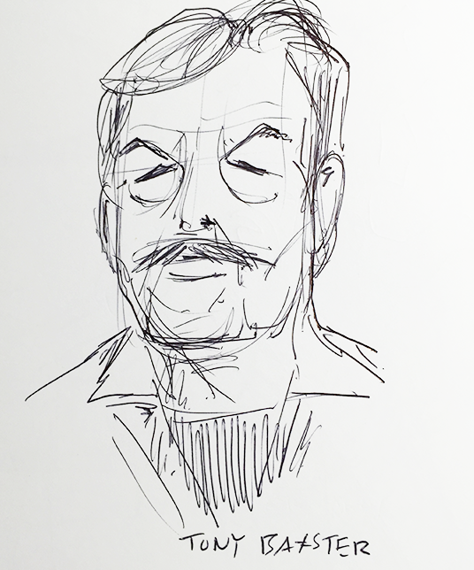 Sketch of Tony Baxter