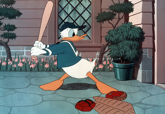 Donald Duck as a Baseball Player (Slide, Donald, Slide, 1949)