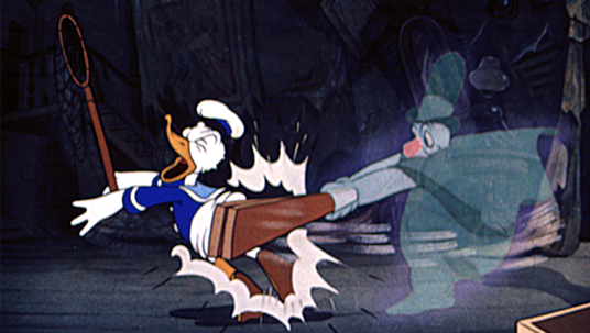 Donald Duck as a Paranormal Investigator (Lonesome Ghosts, 1937)