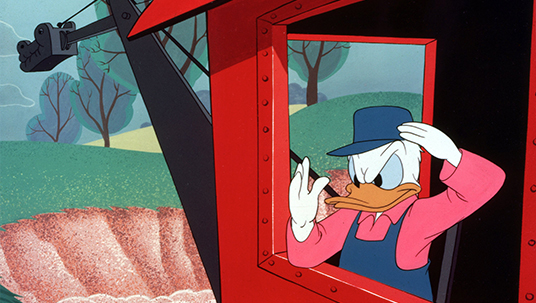 Donald Duck as a Steam Shovel Operator (Dragon Around, 1954)