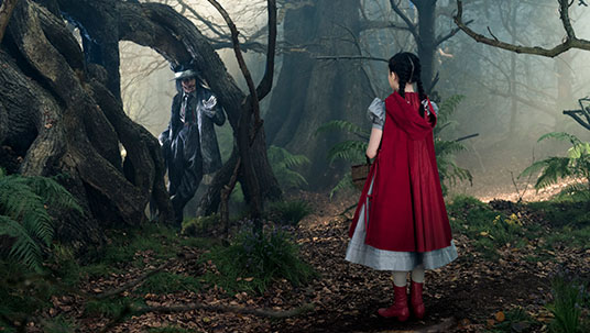 Little Red Riding Hood and the Wolf in Into the Woods