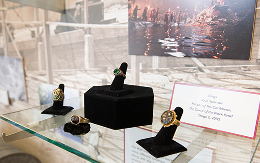 Rings worn by Captain Jack Sparrow in Pirates of the Caribbean: The Curse of the Black Pearl (2003)