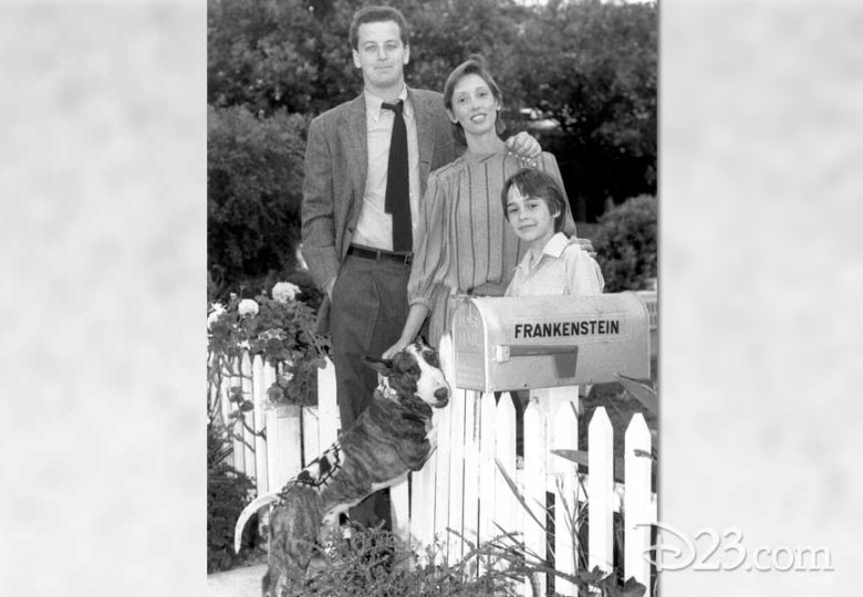 Cast of Tim Burton's 1984 film Frankenweenie