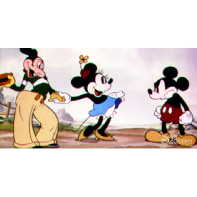 Photo of Mickey and Minnie in animated Disney film Mickey's Rival