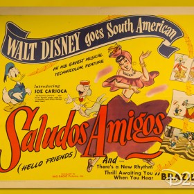 Poster for Disney Animated Film Saludos Amigos