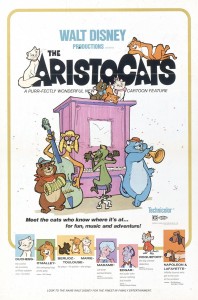 movie one-sheet poster for The Aristocats
