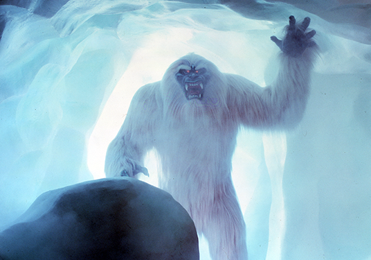 photo of large robotic yeti snow monster in ice cave of Matterhorn Bobsleds attraction at Disneyland