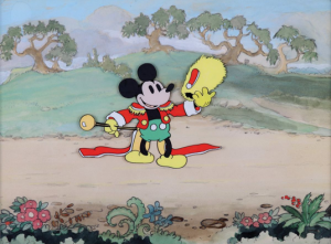 Mickey in his true color debut in 1932's Parade of the Award Nominees