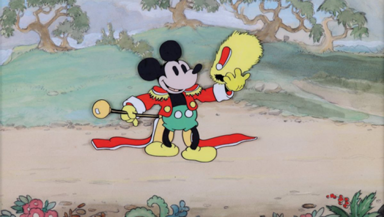 Mickey Mouse Wore Green Shorts and Yellow Gloves In His Color Debut - D23