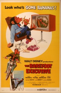 one-sheet movie poster for The Barefoot Executive