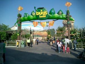 photo of entrance to a bug’s land at Disney California Adventure