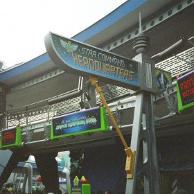 photo of entrance to Buzz Lightyear’s Space Ranger Spin in Tomorrowland in Magic Kingdom Park at Walt Disney World