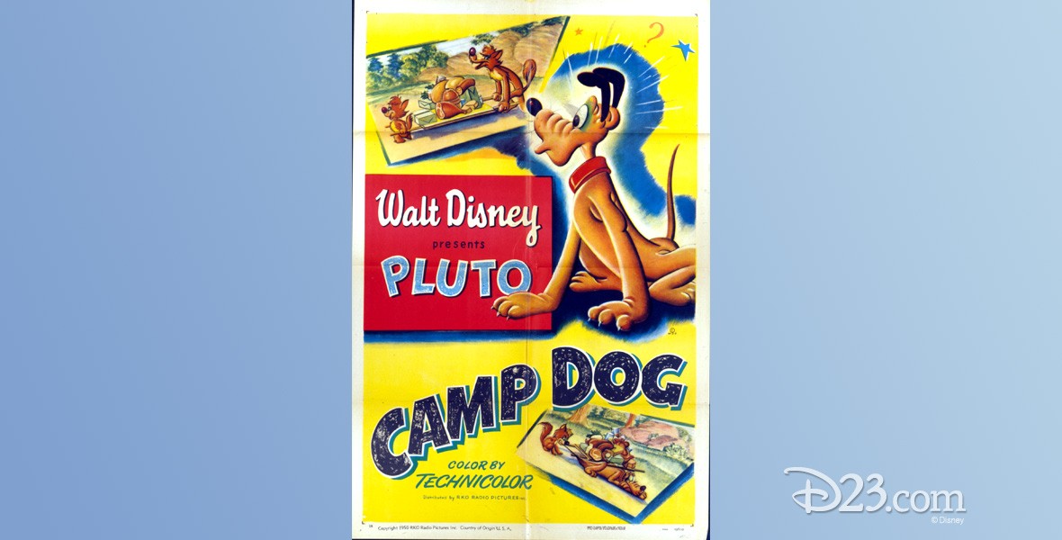 movie one-sheet poster for Camp Dog (film) featuring Pluto