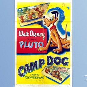 movie one-sheet poster for Camp Dog (film) featuring Pluto