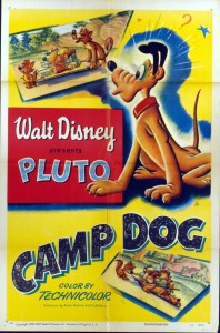 movie one-sheet poster for Camp Dog (film) featuring Pluto